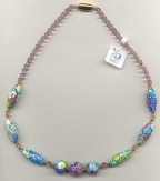 Millefiori Fine Pastel Lace Necklace